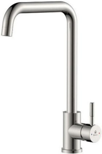 КУХНЯ  Diadonna   D46-0004 ø35, п/гайку, высокий излив, хром, (подводка 50см - 2 шт.) нерж. сталь